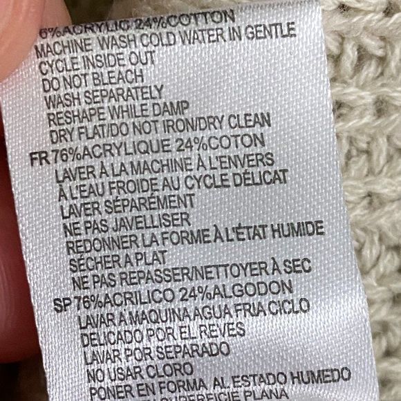 NWT RDI Ivory Beige Beach Turtle Neck Sweater (M) - Picture 9 of 10